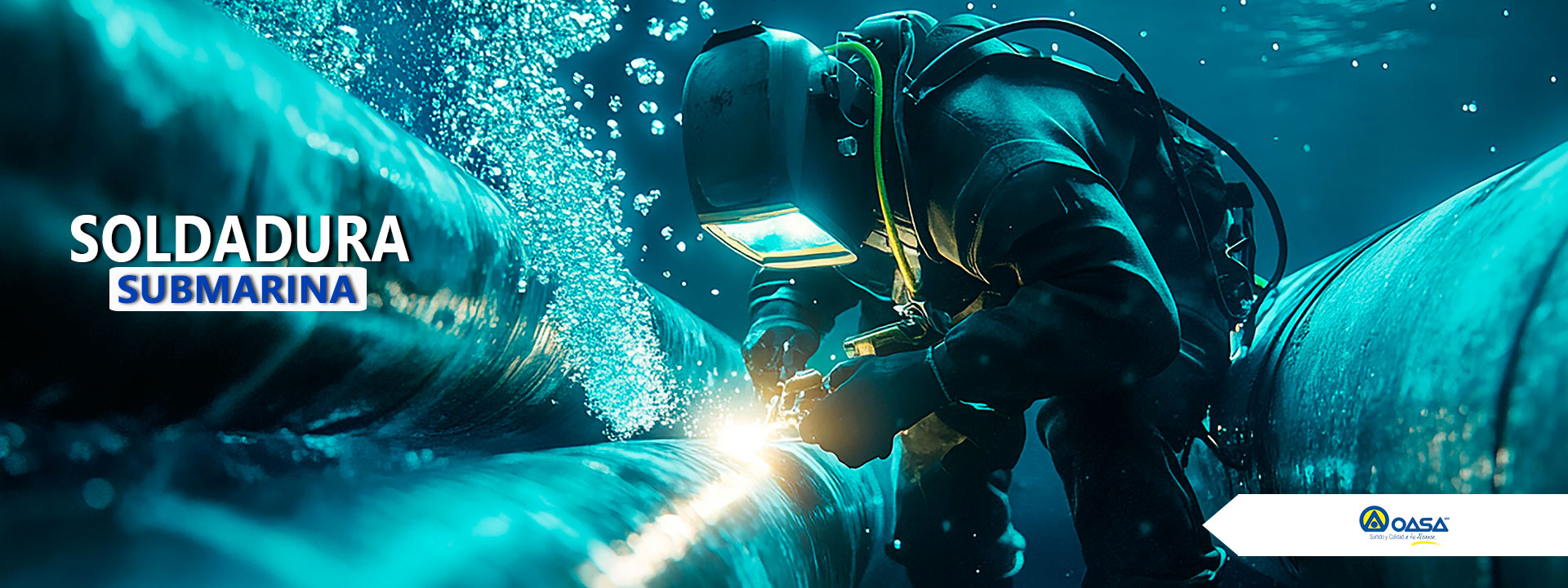 Soldadura submarina – OASA Norte (OASA Tijuana), image size:1920x720